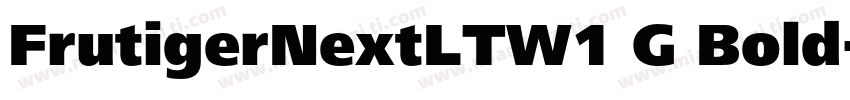 FrutigerNextLTW1 G Bold字体转换